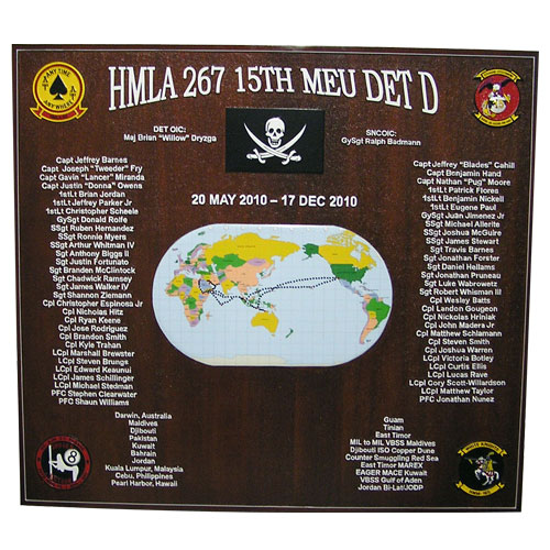HMLA 267 Deployment Plaque