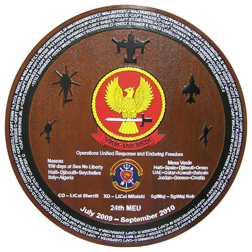 VMM 162 Rein Deployment Plaque
