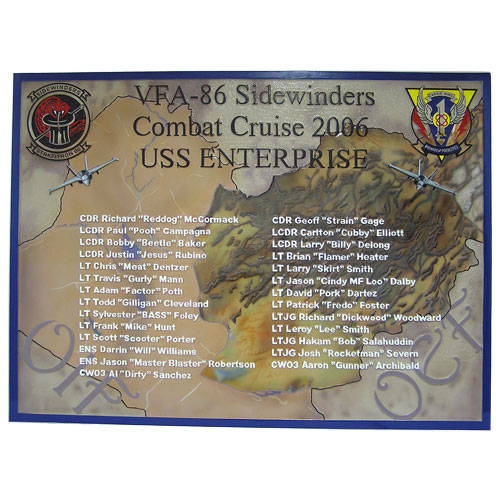VFA 86 Deployment Plaque