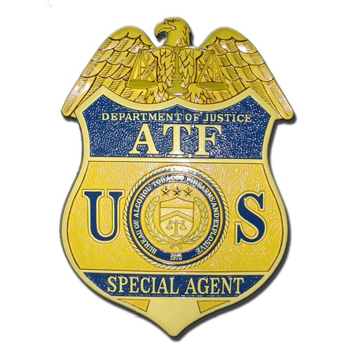 ATF Badge Plaque
