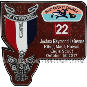 Eagle with One Council Plaque