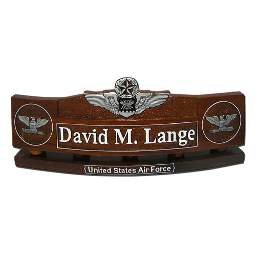Command Navigator Wings Insignia Desk Nameplate