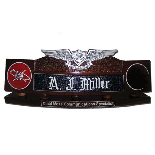 Enlisted Aviation Warfare Specialist Desk Nameplate