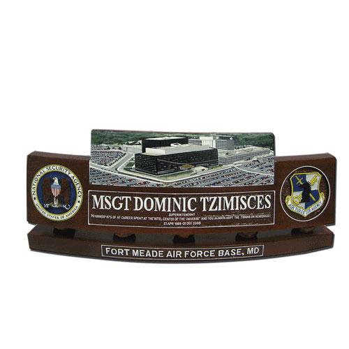 Fort Meade AFB Desk Nameplate