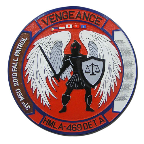 HMLA-469 DET-A Deployment Plaque