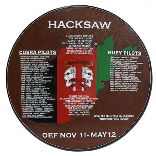Hacksaw Deployment Plaque