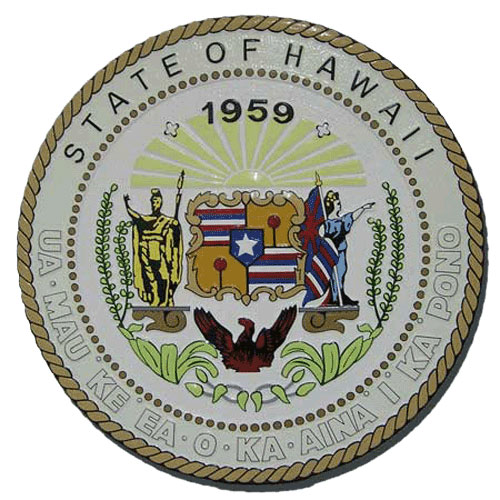Hawaii State Seal Plaque