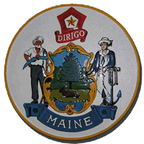 Maine State Seal Plaque
