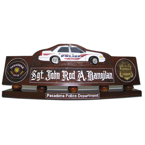 Police Officer Desk Nameplates