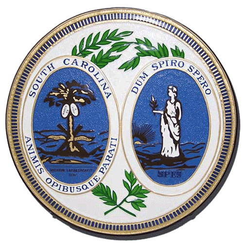 South Carolina State Seal Plaque