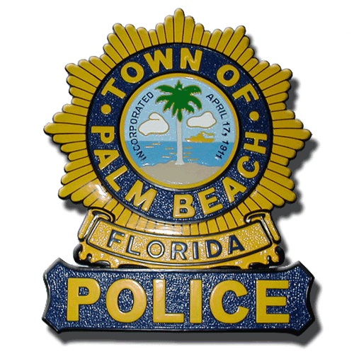 Palm Beach Florida Police Badge Plaque