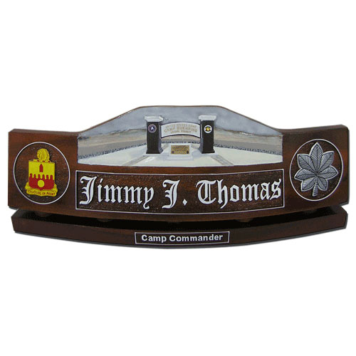US Army Camp Buehring Desk Nameplate