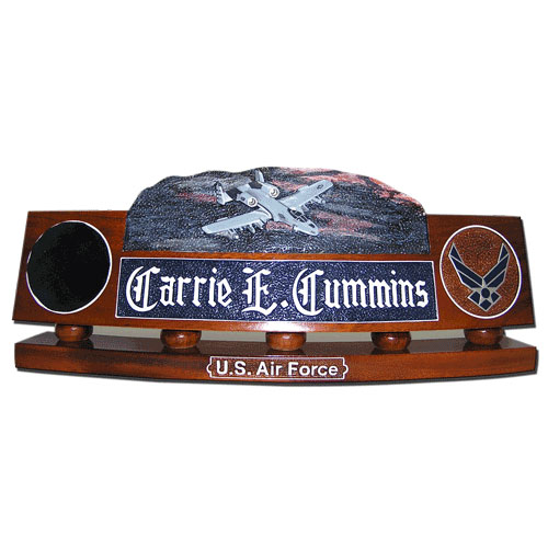 USAF A-10 Thunderbolt Desk Nameplate
