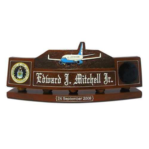 USAF Boeing 747 200B Desk Nameplate