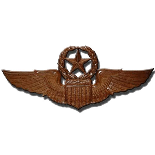 USAF Master Pilot Wings Insignia Plaque