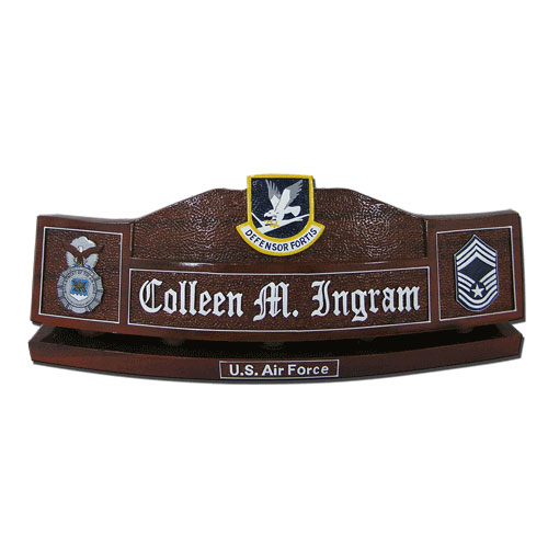 USAF Defensor Fortis Desk Nameplate
