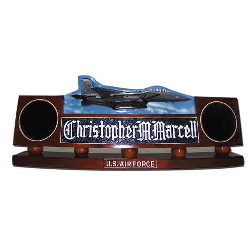 USAF F15 E Strike Eagle Desk Nameplate Model 1
