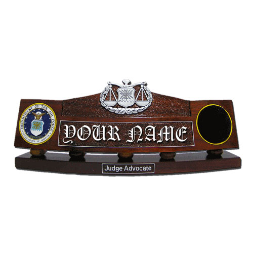 USAF Judge Advocate Desk Nameplate
