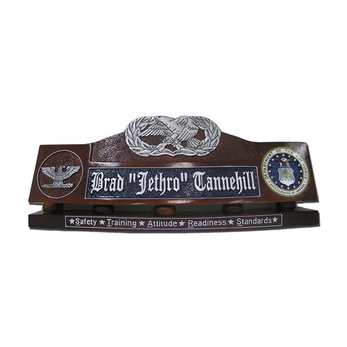 USAF Maintenance Badge Desk Nameplate