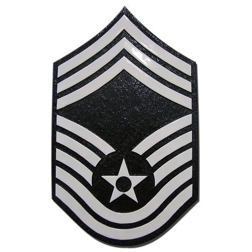 USAF E9 Rank Insignia Plaque