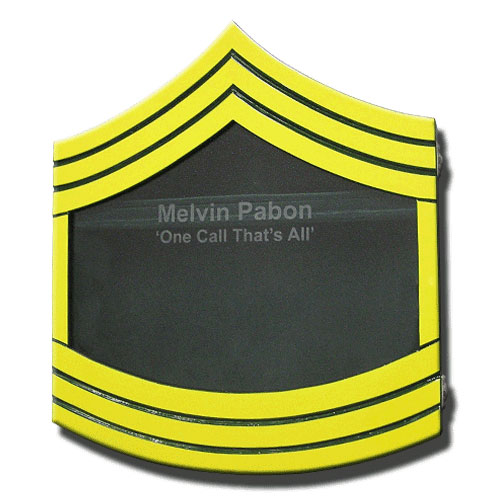 US Army E8 Retirement / Shadow Box Colored