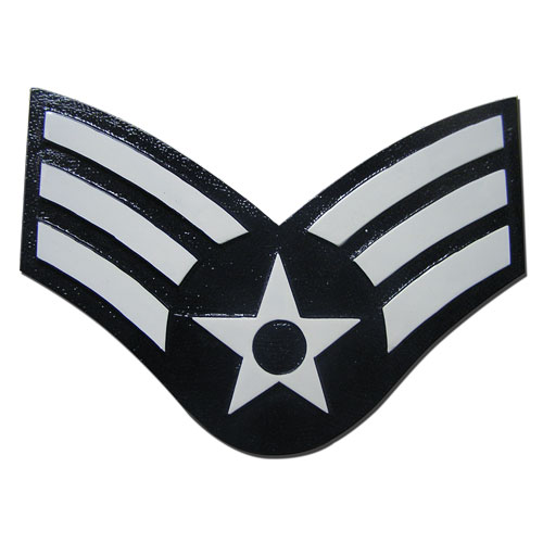 USAF E4 Rank Insignia Plaque