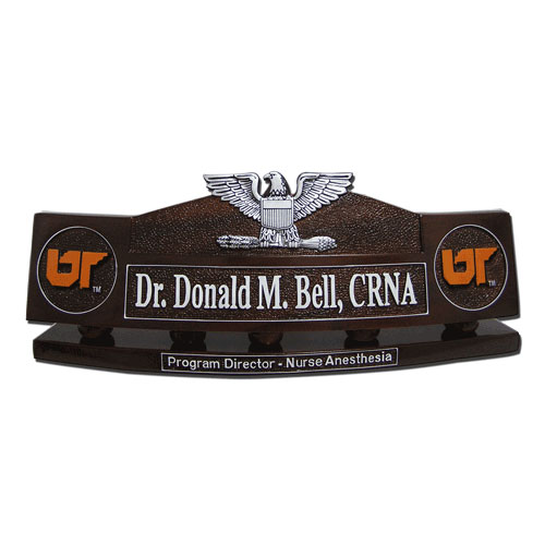 USCG USN Captain Desk Nameplate
