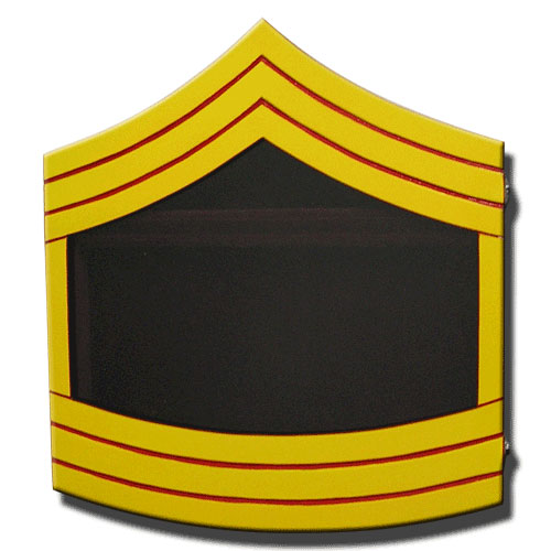 USMC E8 Retirement / Shadow Box Colored