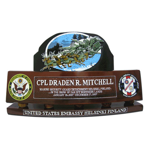 USMC ESG Desk Nameplate