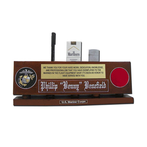 USMC Organizer Desk Nameplate