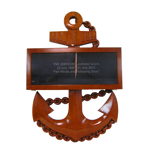 USN CPO Anchor Shadow Box