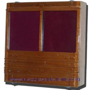 US Fire Department Retirement / Shadow Box Natural