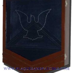 US Coast Guard E6 Retirement / Shadow Box Natural Dark