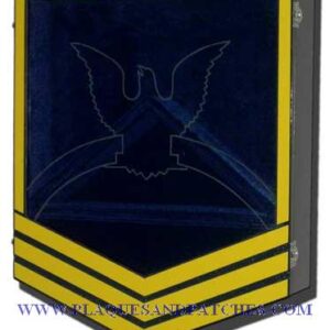 US Coast Guard E7 Retirement / Shadow Box Colored