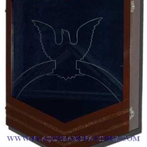 US Coast Guard E7 Retirement / Shadow Box Natural Dark