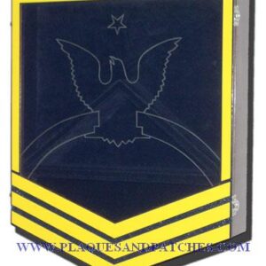 US Coast Guard E8 Retirement / Shadow Box Colored