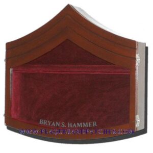 USMC E6 Retirement / Shadow Box Natural Dark