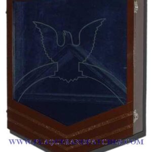 US Navy E7 Retirement / Shadow Box Natural Dark