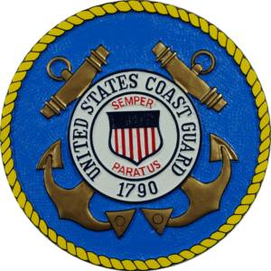 Coast Guard 3/4" Thick Outdoor HDU Plaque