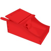 Semi Secret Ballot Box Red