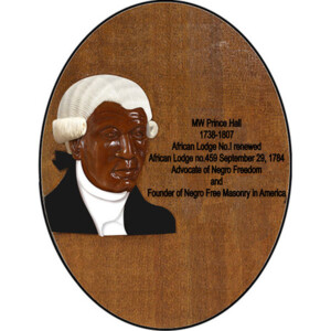 Prince Hall Bust Plaque Oval Model 2