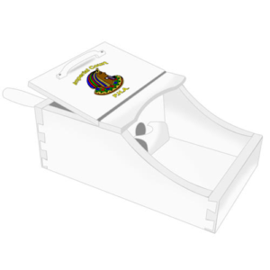 Semi Secret Ballot Box with Daughter of ISIS Emblem