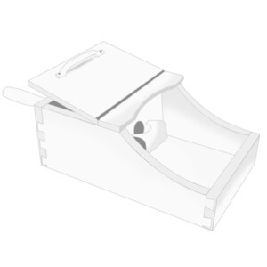 Semi Secret Ballot Box White